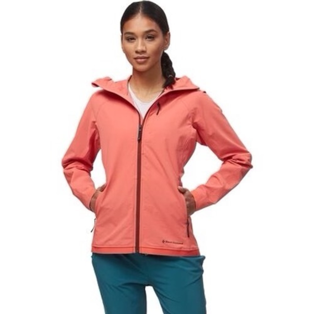 Black Diamond Cirque Shell Jacket Womens Medium Papaya Orange AP747001 NWT